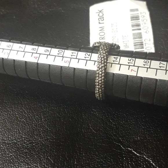 GUCCI HEART BOW RING AGED SILVER NWT